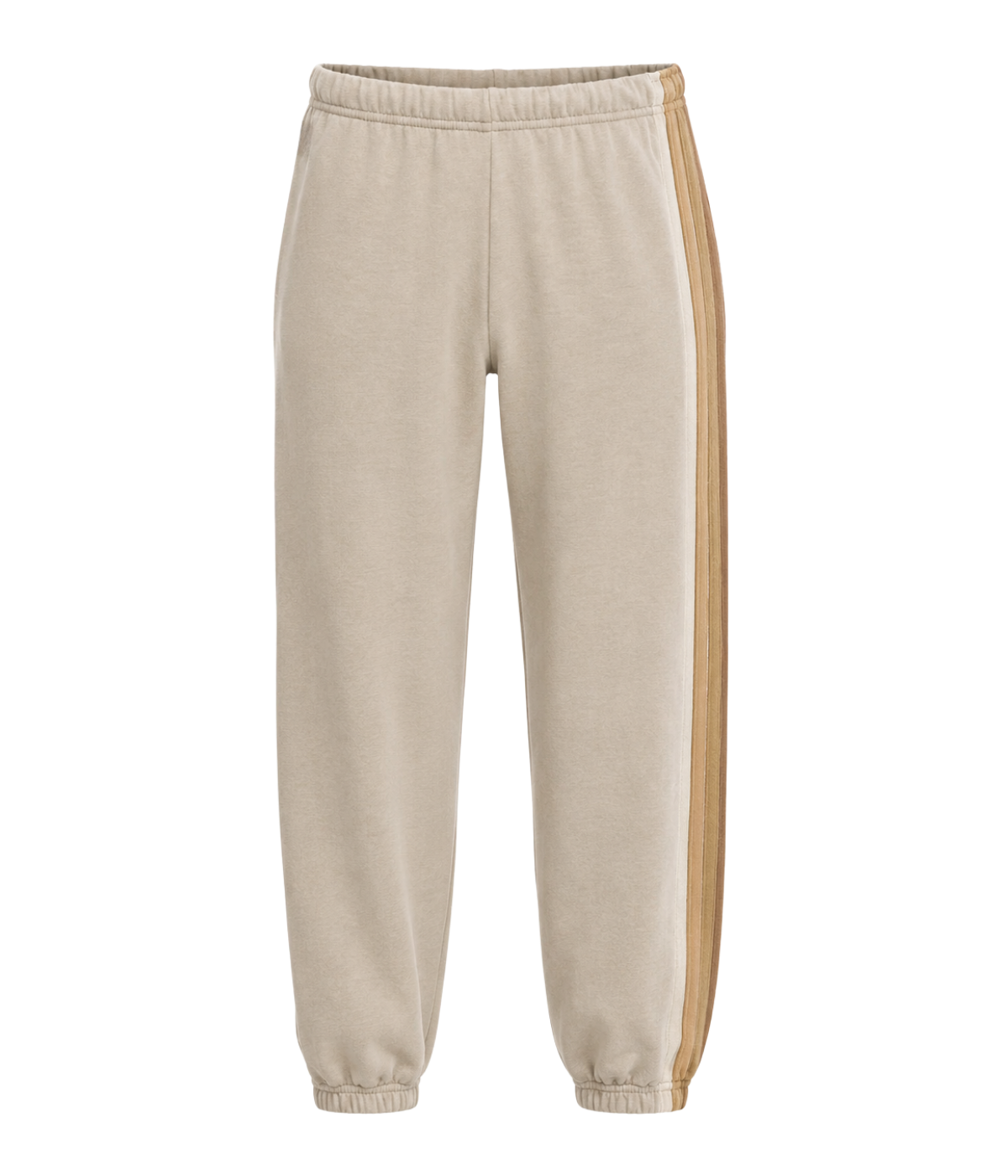 5 Stripe Sweatpants in Sand Tan