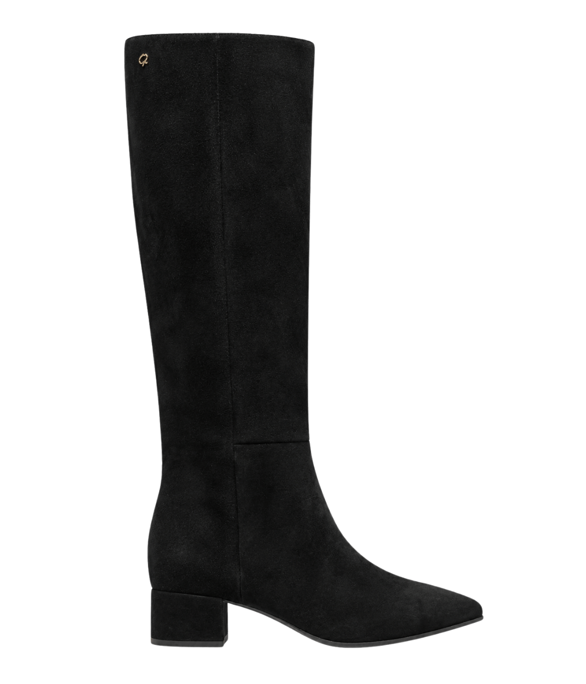 Lyell 45 High Boot in Black Suede
