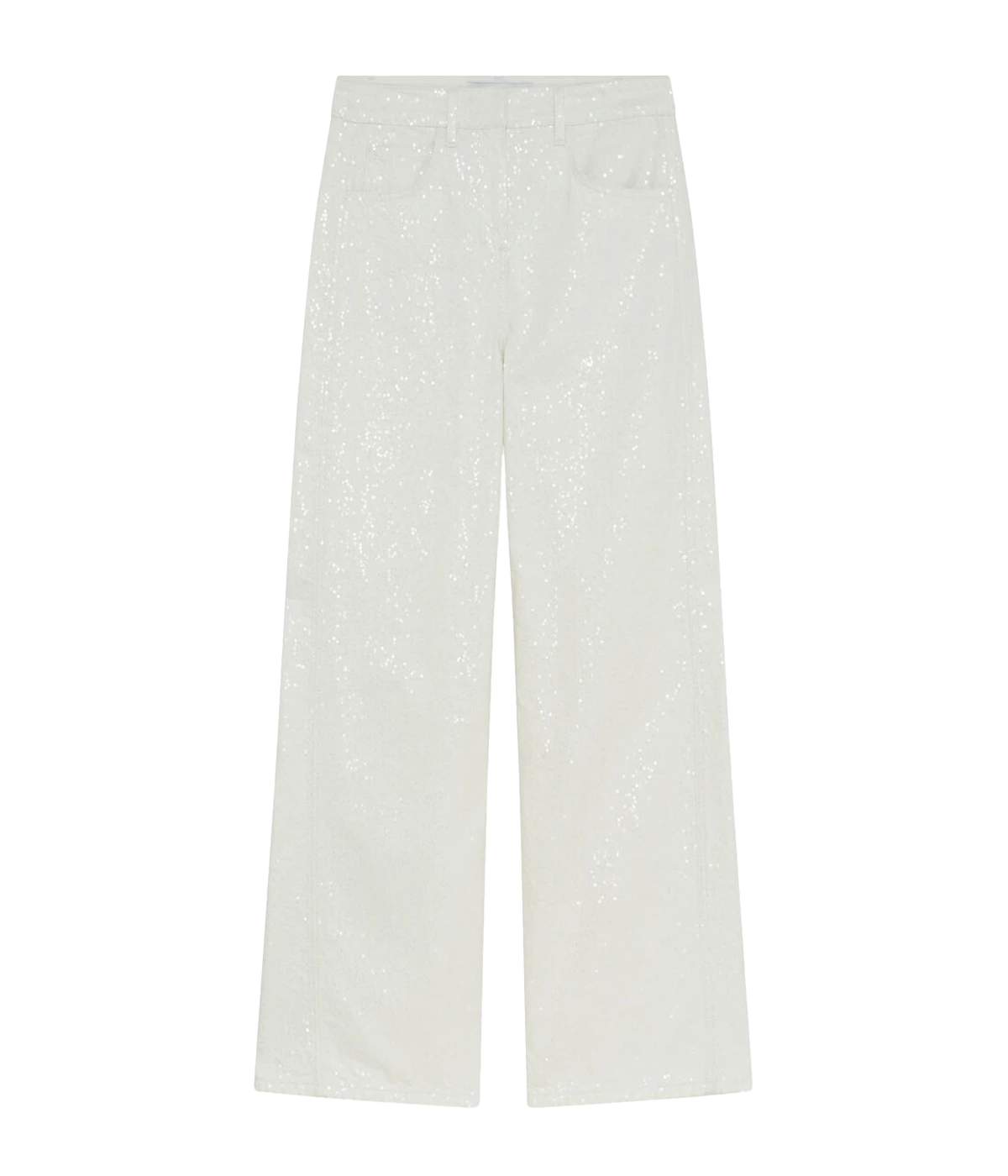 Mana Sequin Jean in White