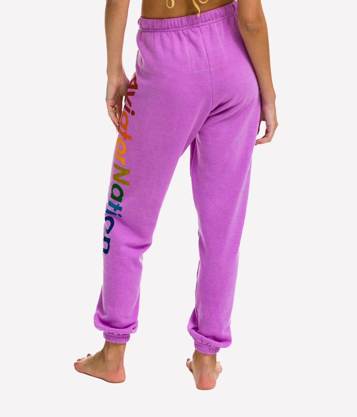 AV Sweatpants in Neon Purple