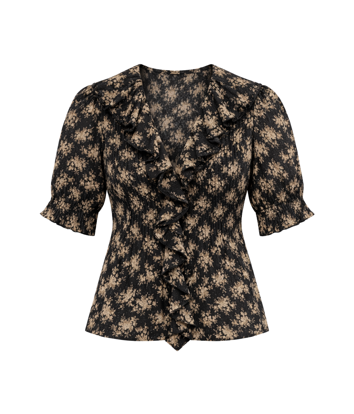 Henri Top in Noir Rosier Floral