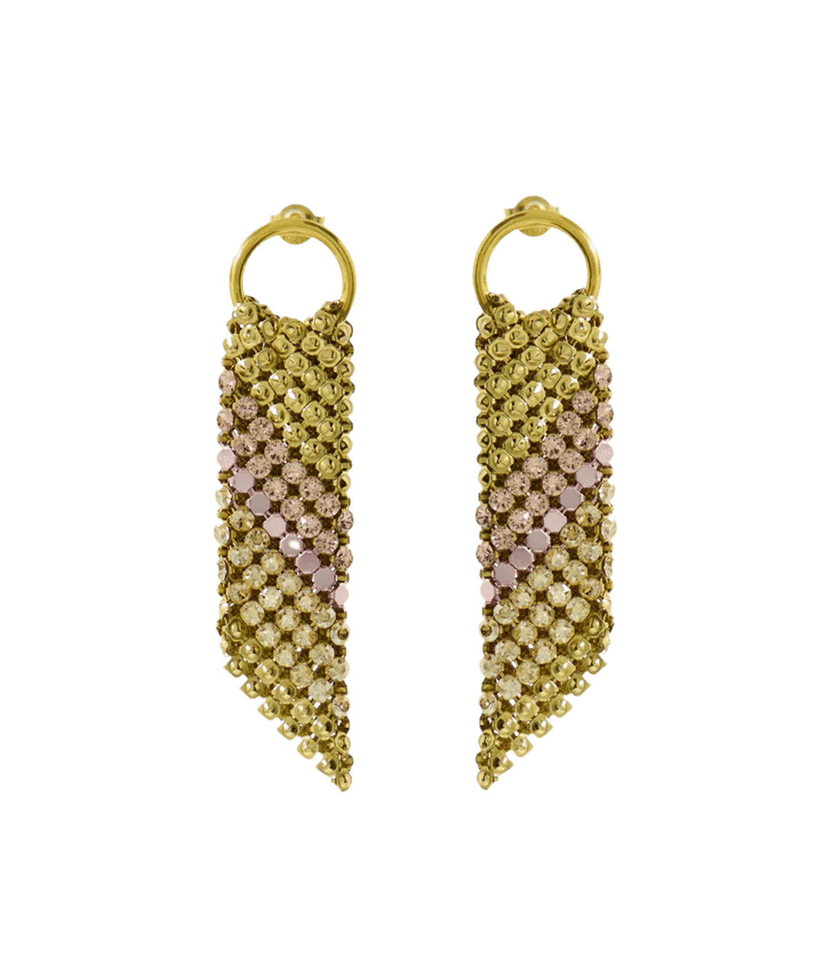 Sasha Earrings in Gold and Pink