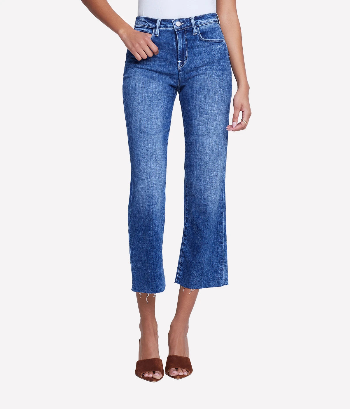 *FINAL SALE* Wanda H/R Crop Wide Leg Jean in Wilcox