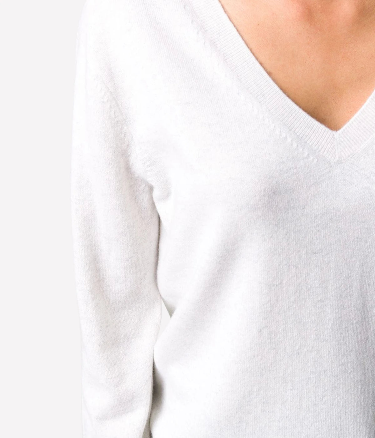 Weekend V Neck Knit in White