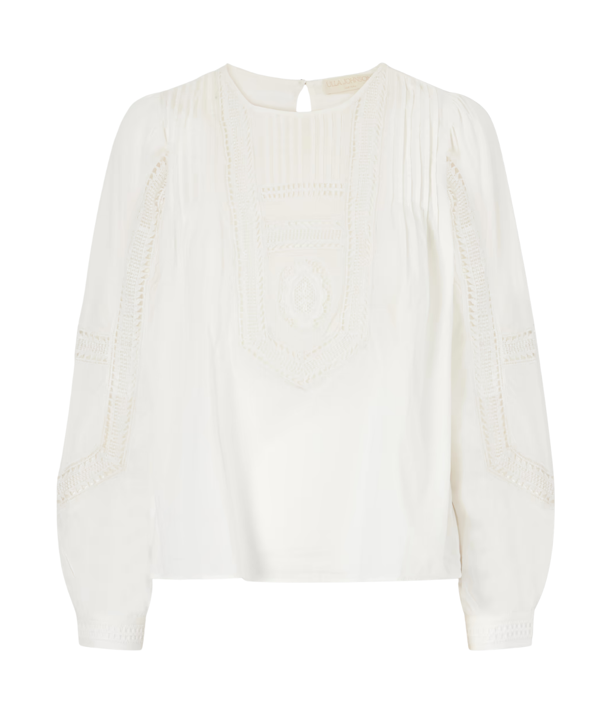 Marlowe Long Sleeve Cotton Top In Pristine