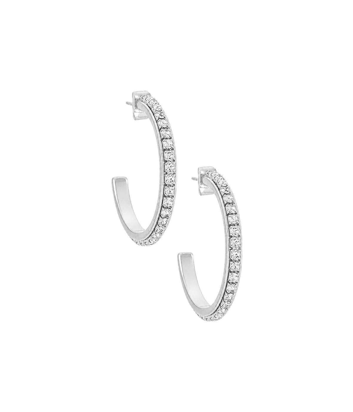 Dakota Earrings in White Gold