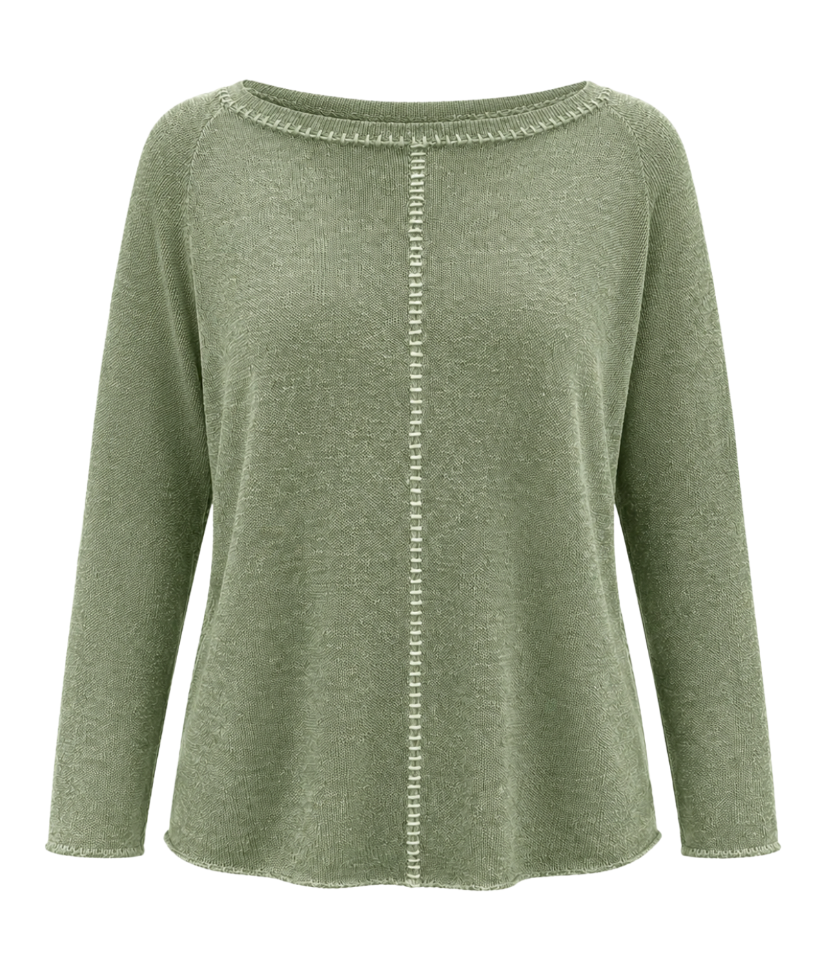 Maglia Linen Pullover in Kaki