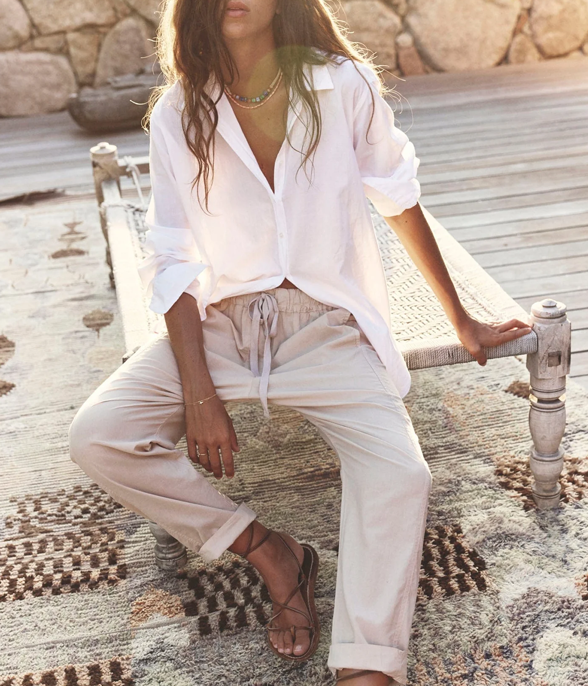 Draper Pant in Parchment