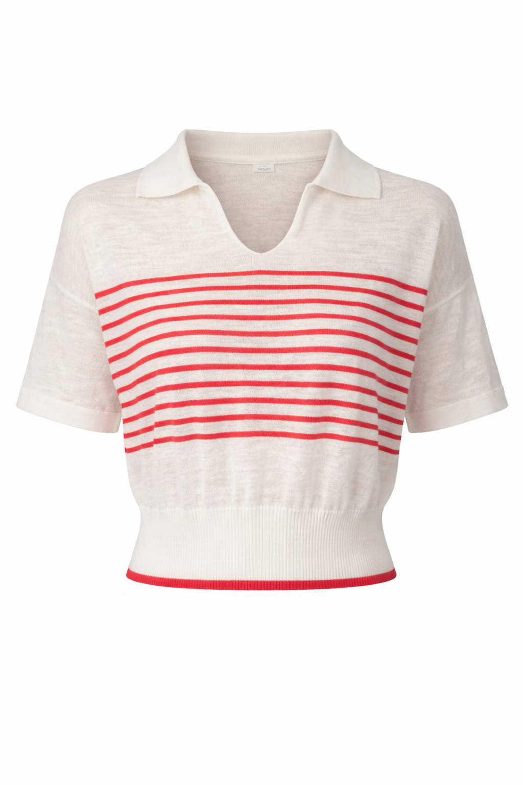 Polo Mc Riga Mariniere In Ecru Corallo