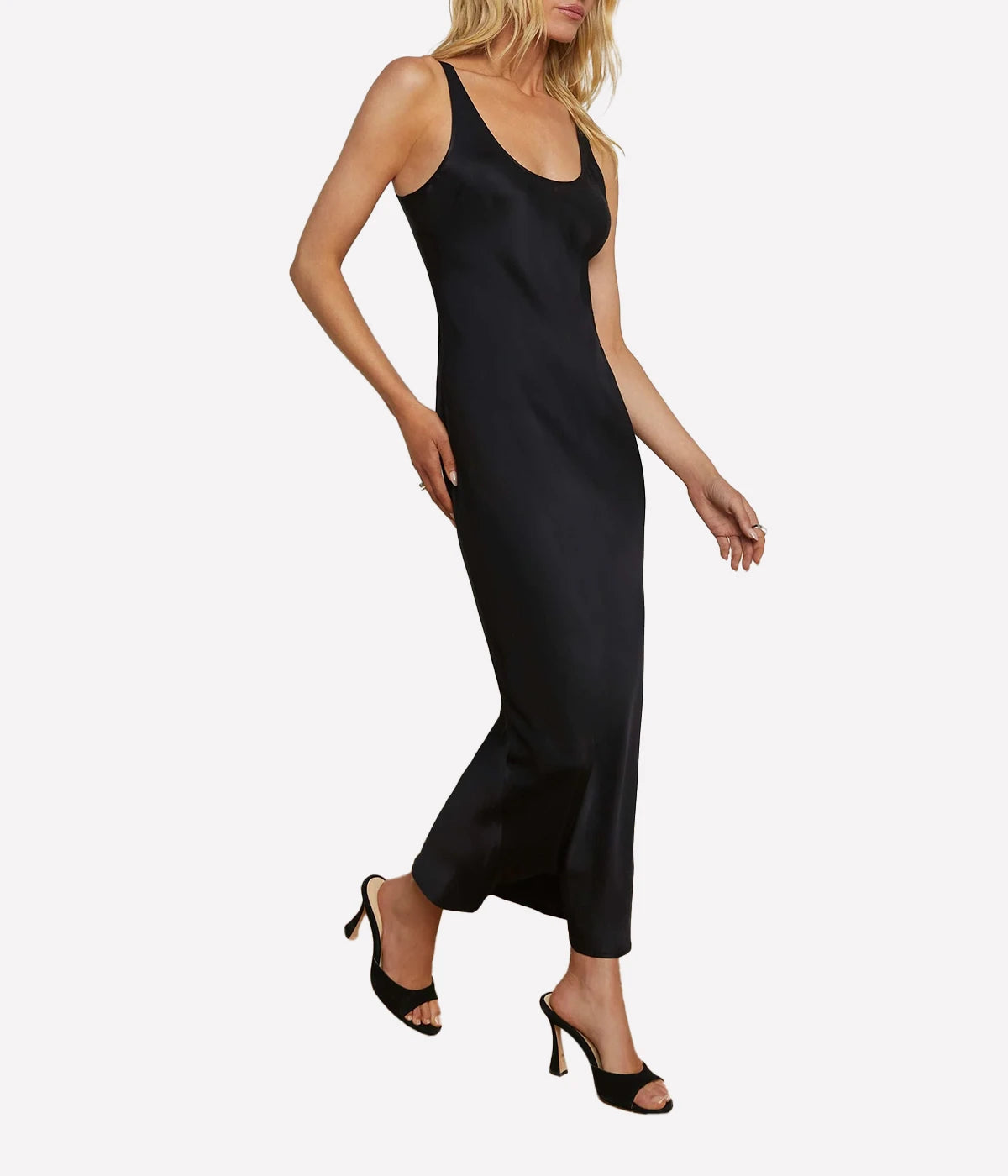 Akiya Tank Dress in BLACK