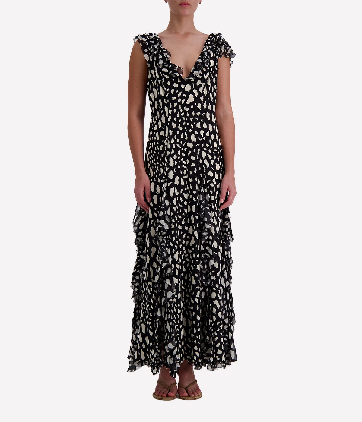 Ambika Dress in Night Leo Black
