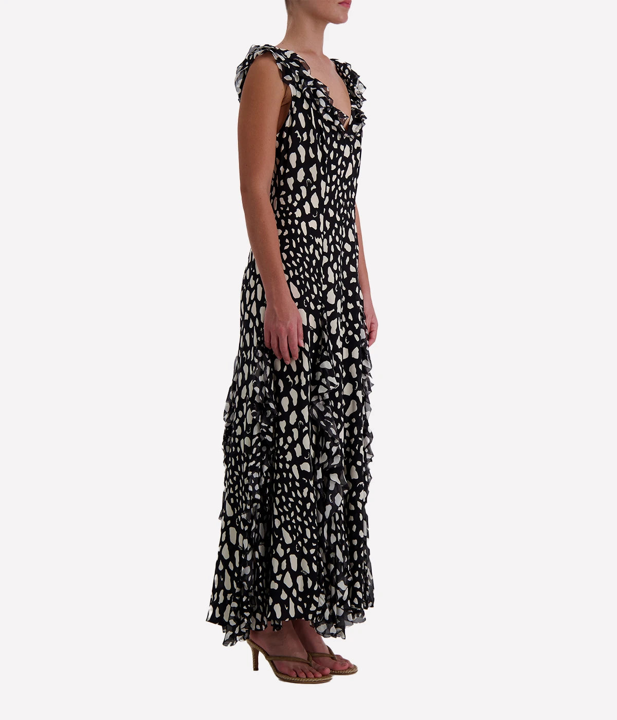 Ambika Dress in Night Leo Black