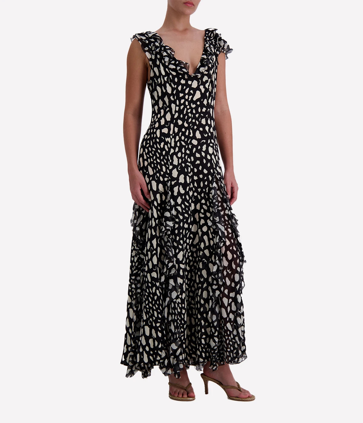 Ambika Dress in Night Leo Black