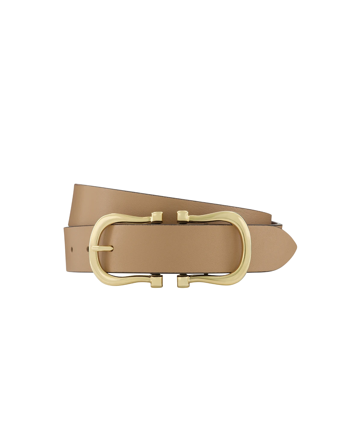 Baby Gold Nicky X Belt in Cappuccino