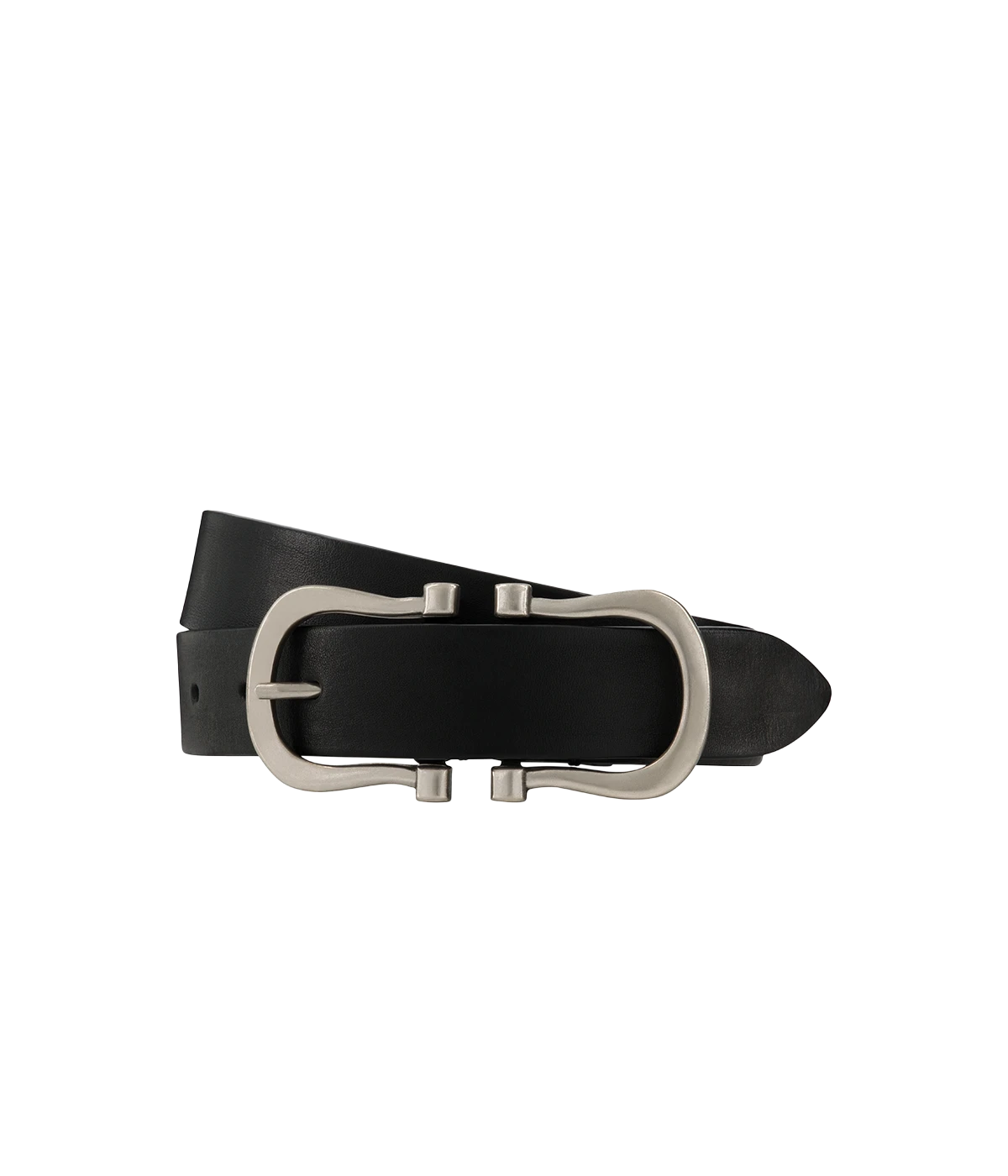 Baby Silver Nicky X Belt in Black