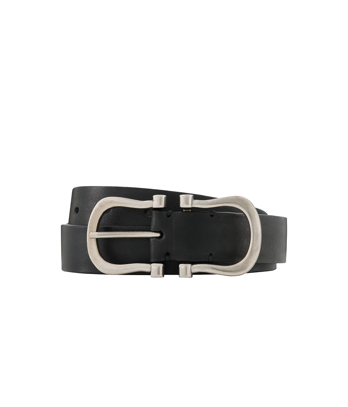 Baby Silver Nicky X Belt in Black