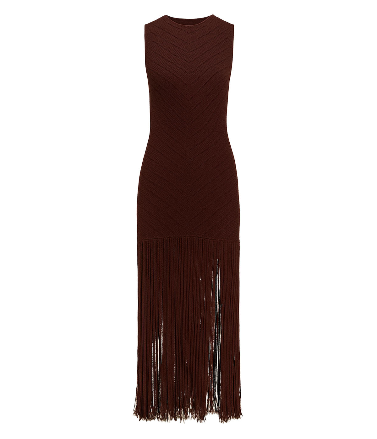 Leiza Dress in Mahogany