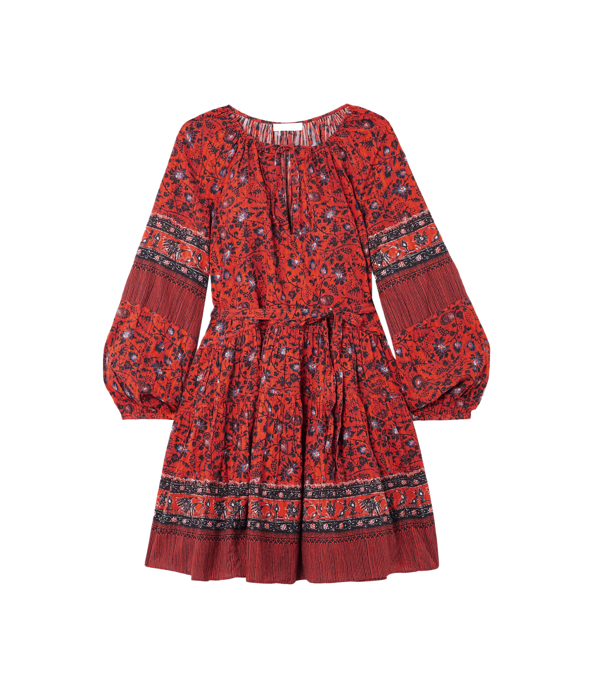 Flattering Fit: The waist tie allows for a customizable fit, enhancing the feminine silhouette of the A-line shape.
Vibrant Print: Adorned with a beautiful poppy print, this dress is perfect for year-round wear, easily transitioning between seasons.
Styling Tips: In winter, style with pantyhose and boots for a cozy yet chic look. In summer, wear it bare-legged with sandals for a fresh, light vibe.