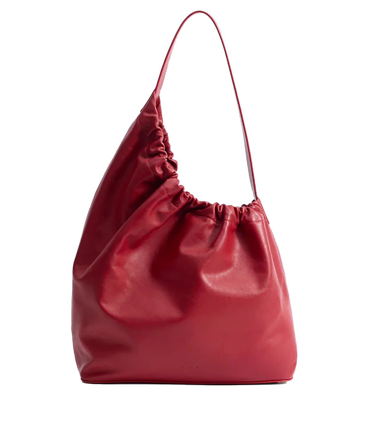 Demi Lune Cloud Bag in Scarlet