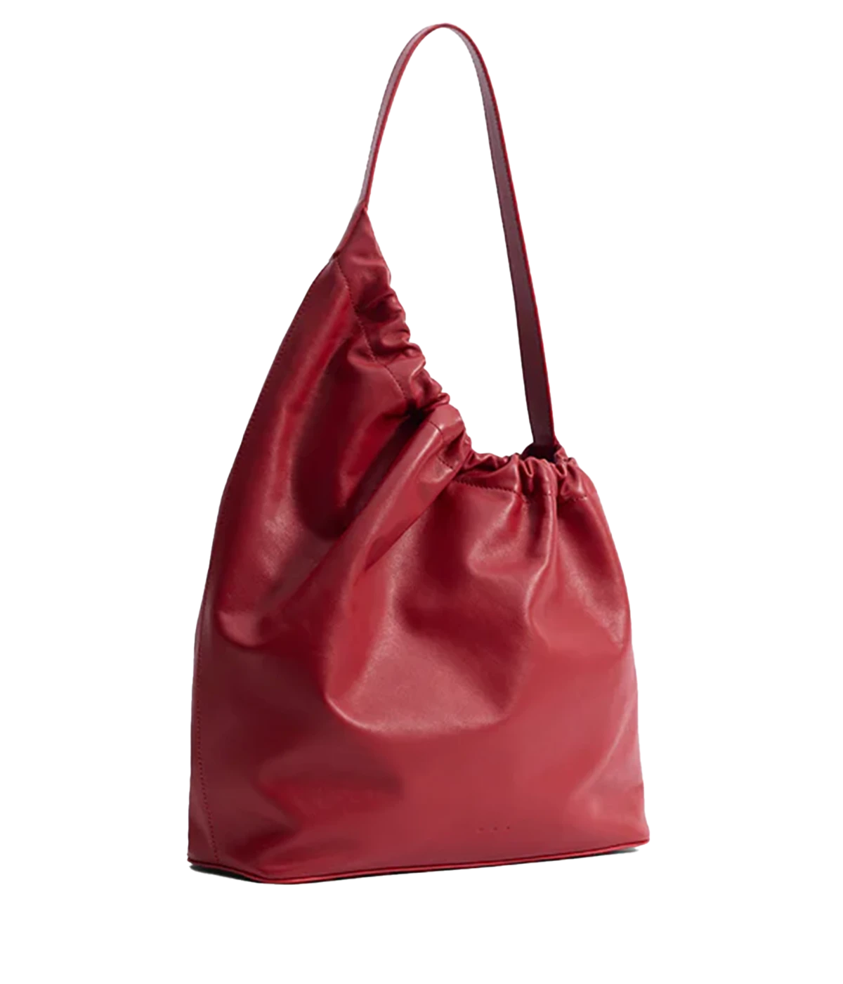 Demi Lune Cloud Bag in Scarlet