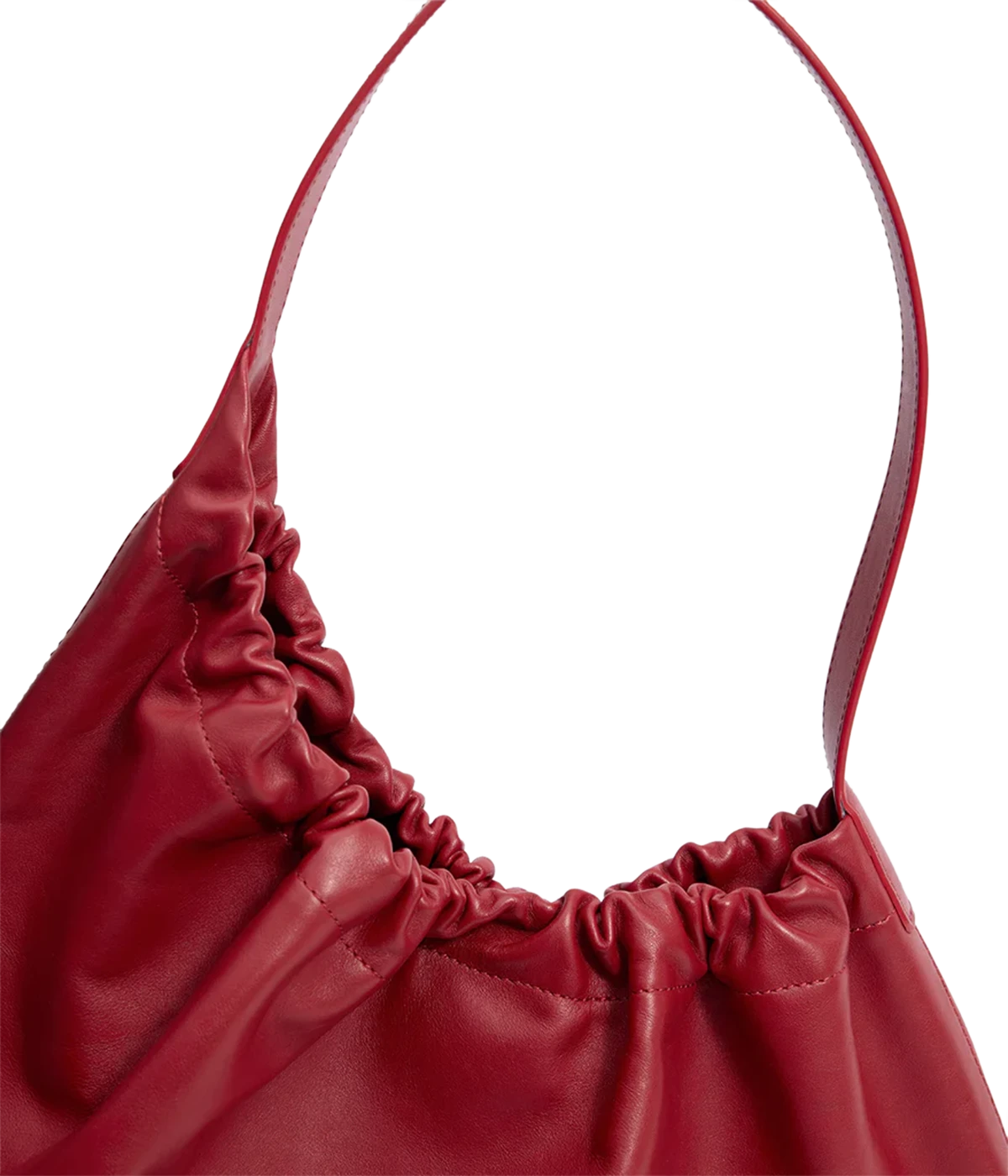 Demi Lune Cloud Bag in Scarlet
