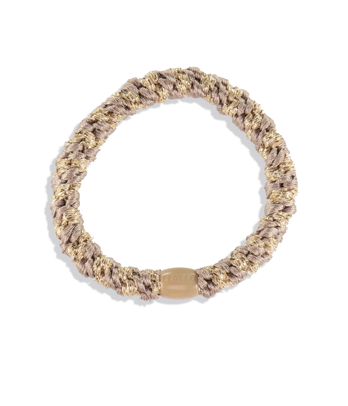 KKNEKKI Original Hair Tie in Dove Beige Glitter - image of women's hair tie