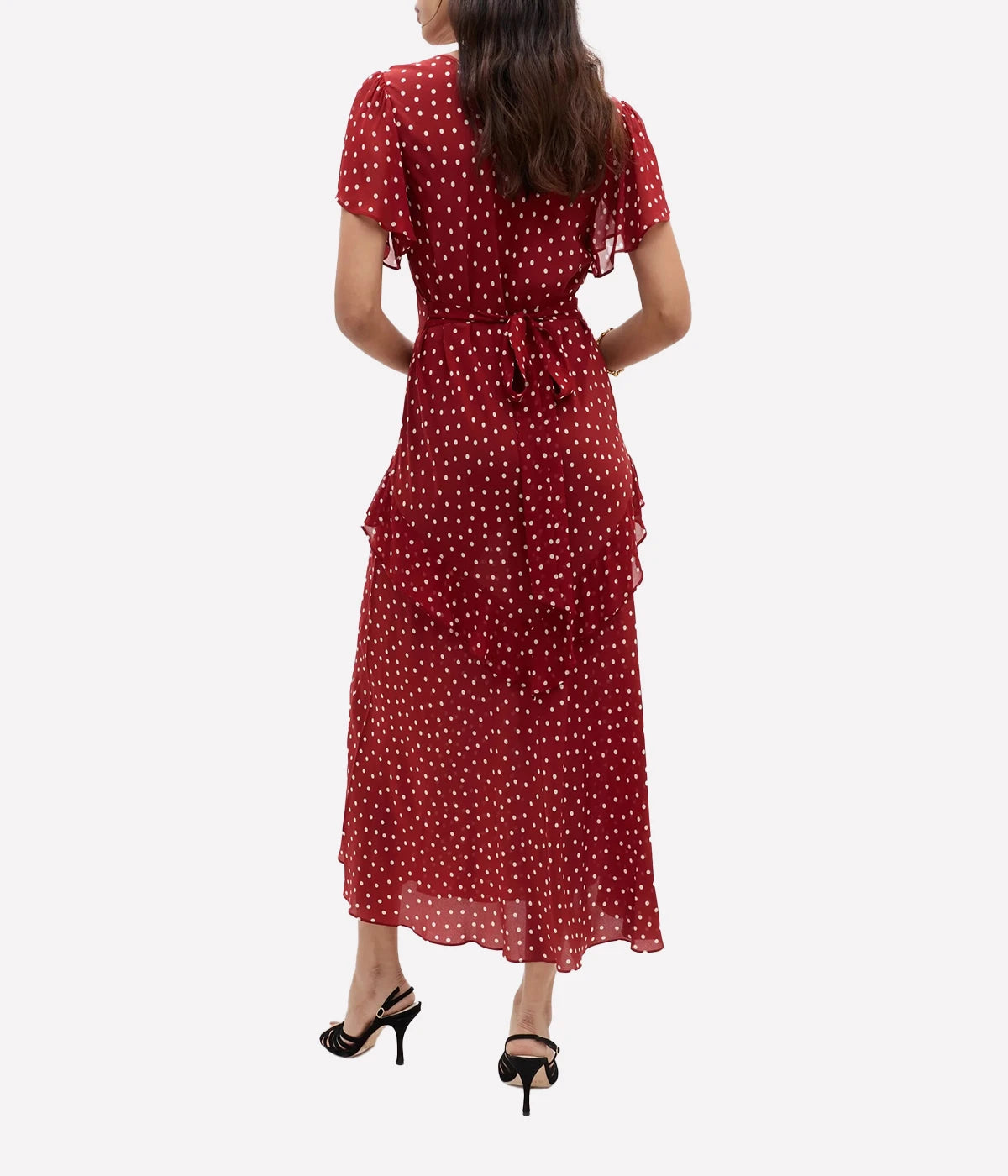 Evie Dress in Dot Red