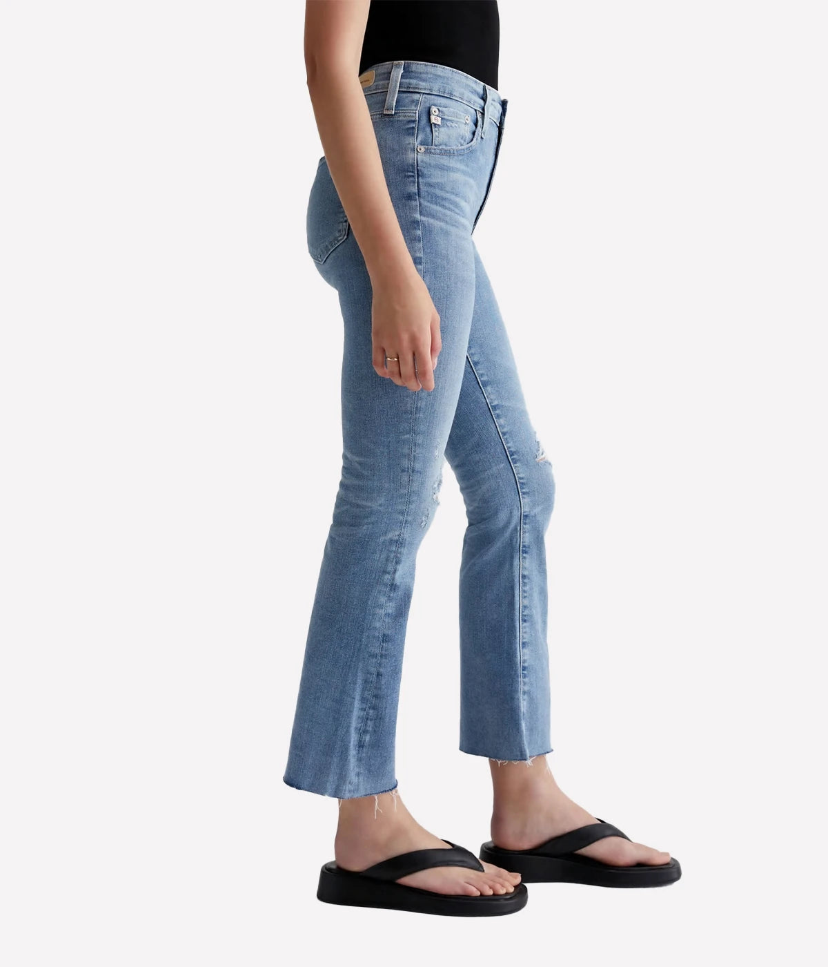 *FINAL SALE* Farrah Boot Crop Jean in 20 Years Undertow Destruct