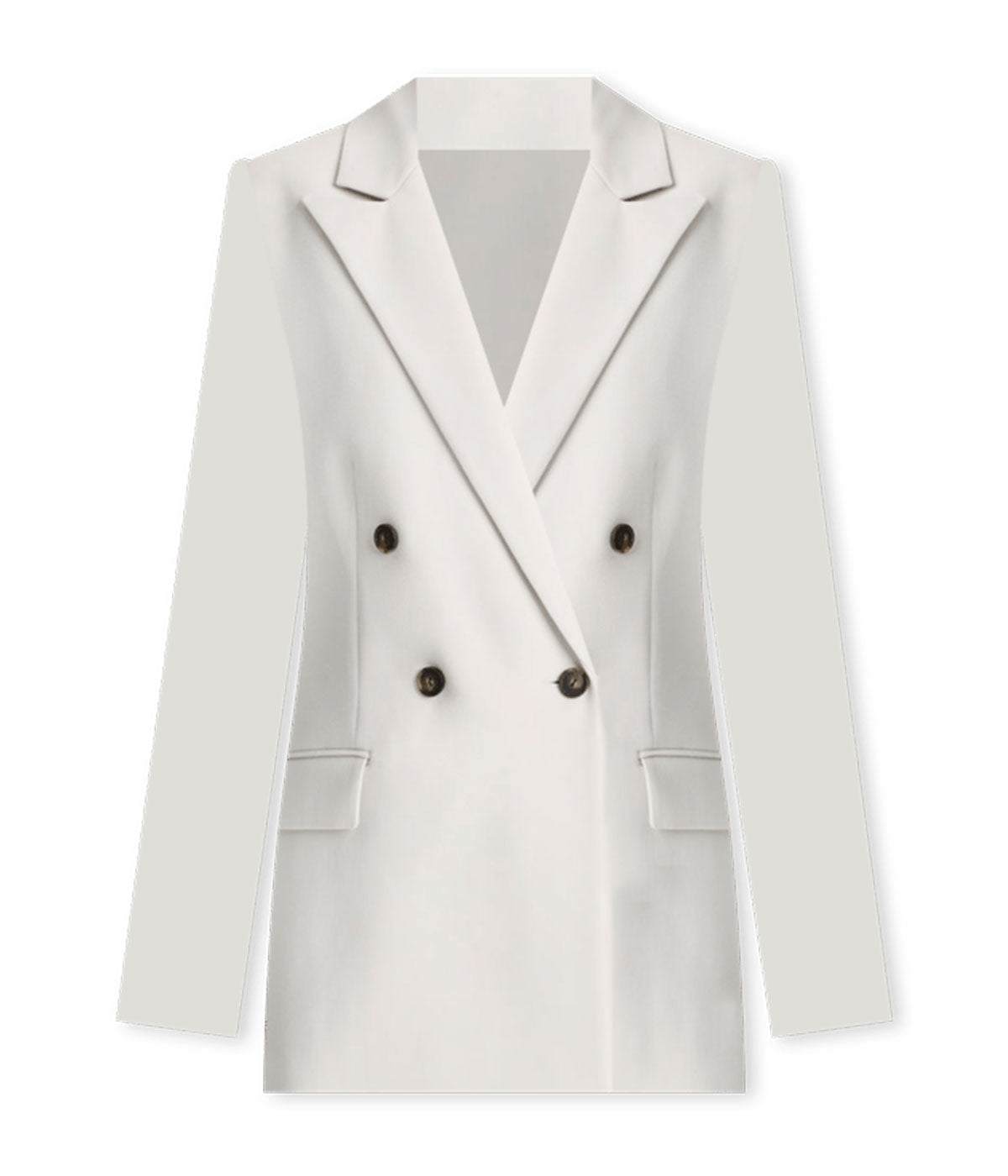 Double Breasted Blazer in Salt Glass