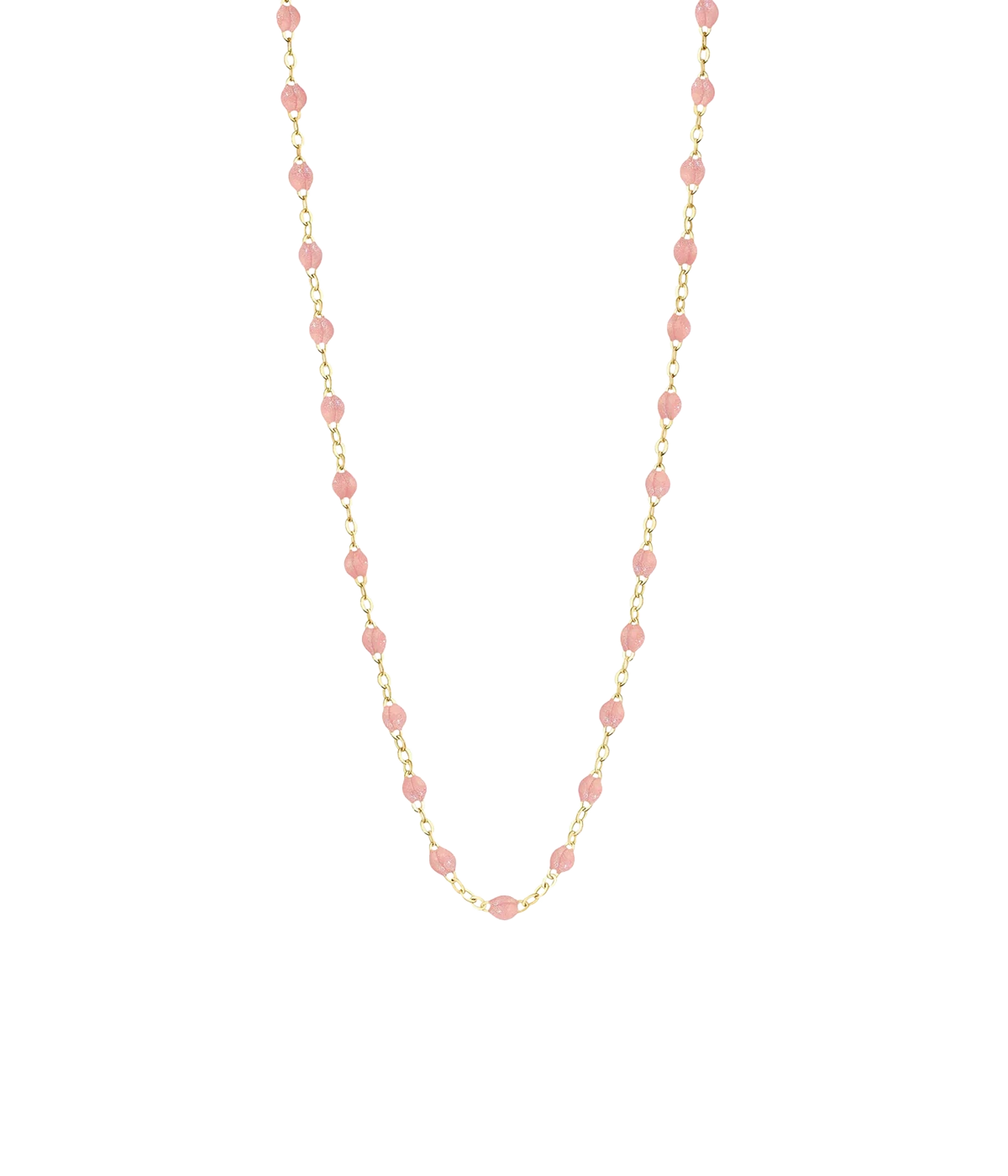 Classic Gigi 42cm Necklace 18K Yellow Gold in Blush