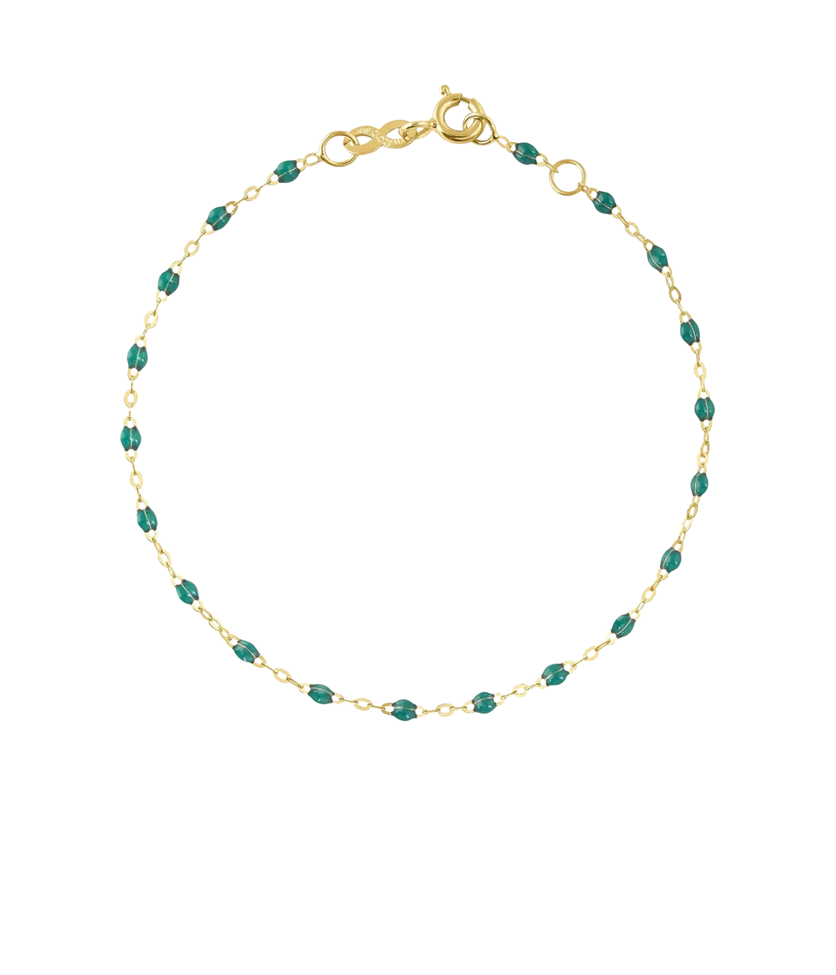 Classic Gigi 19cm Bracelet 18K Yellow Gold in Emerald