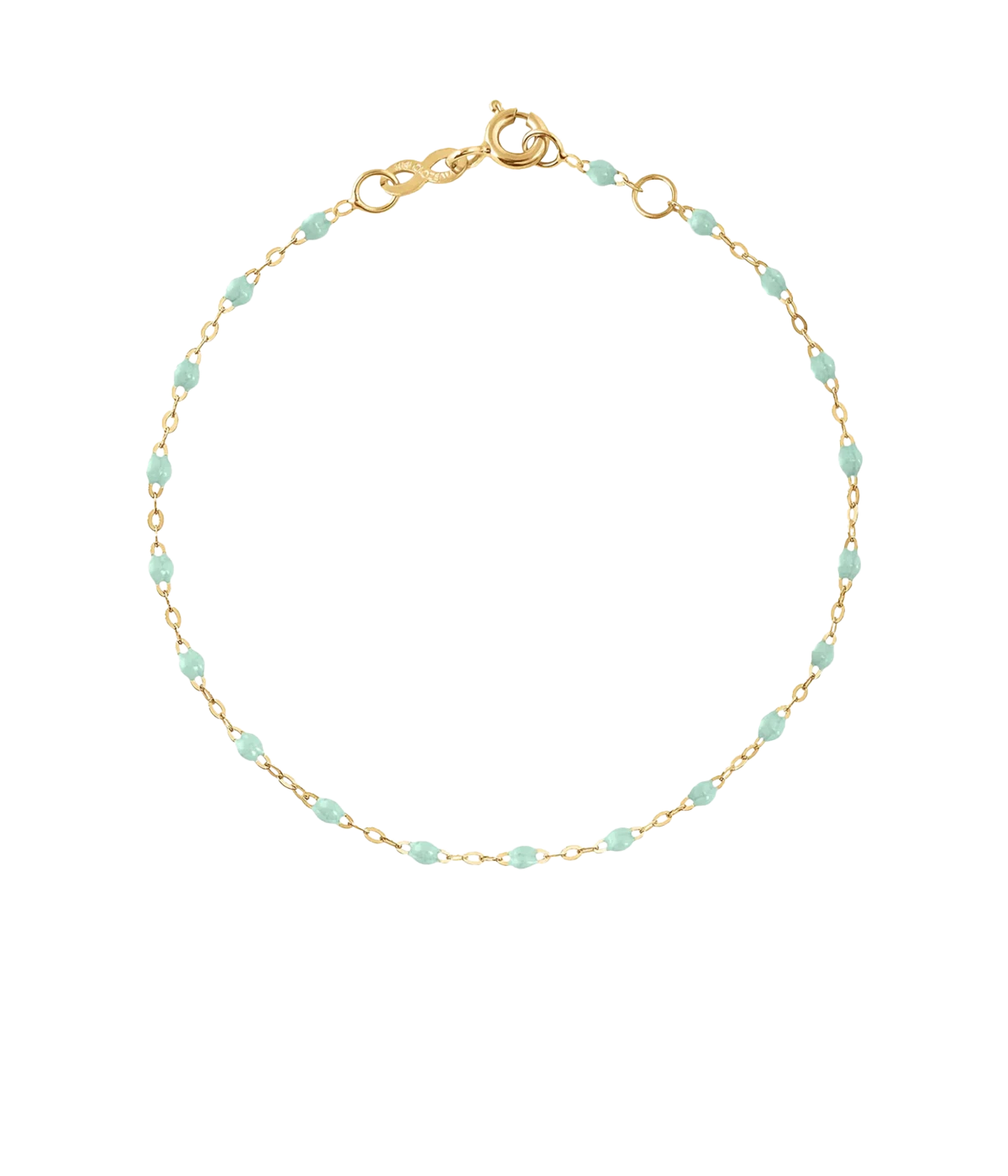 Classic Gigi 17cm Bracelet 18K Yellow Gold in Jade