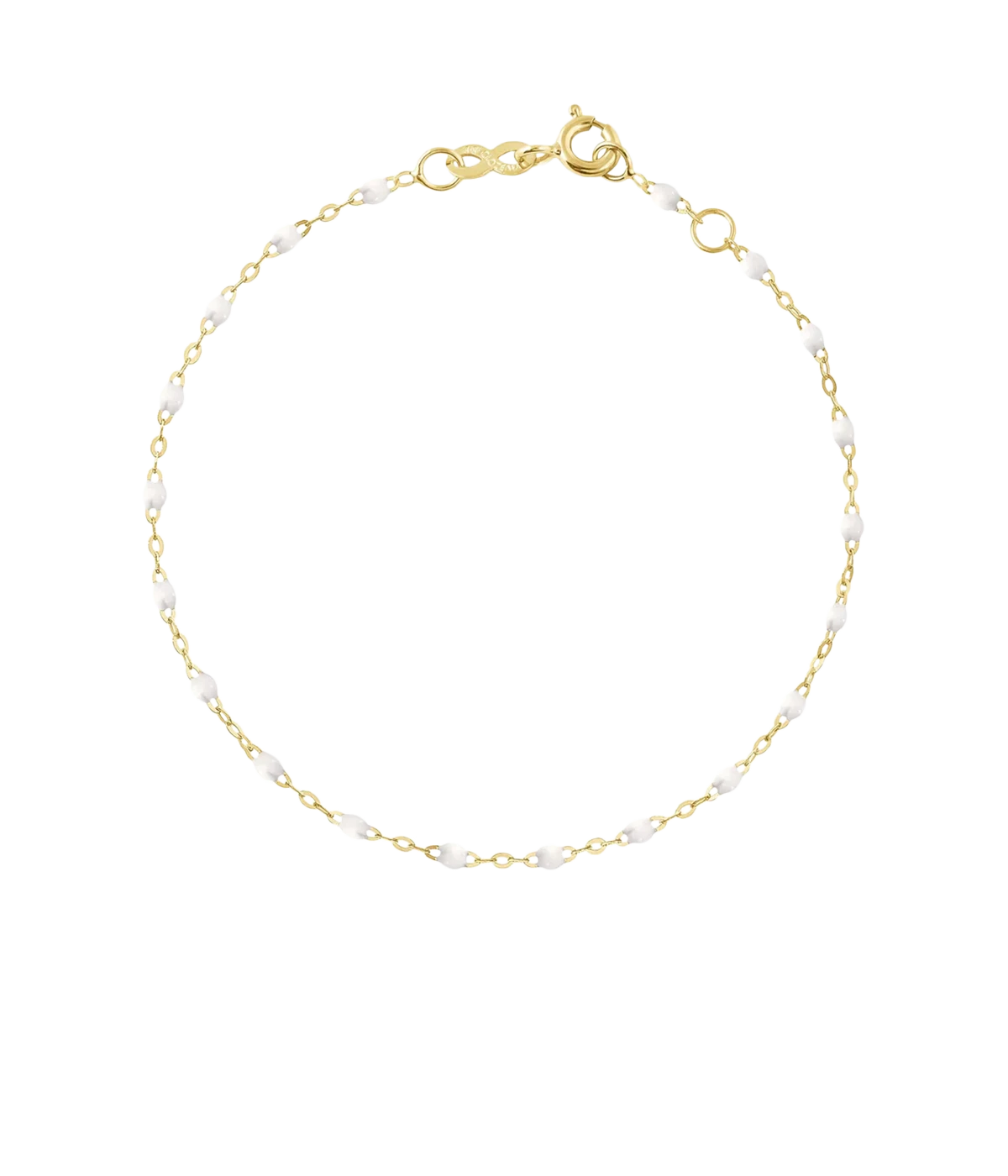 Classic Gigi 19cm Bracelet 18K Yellow Gold in White