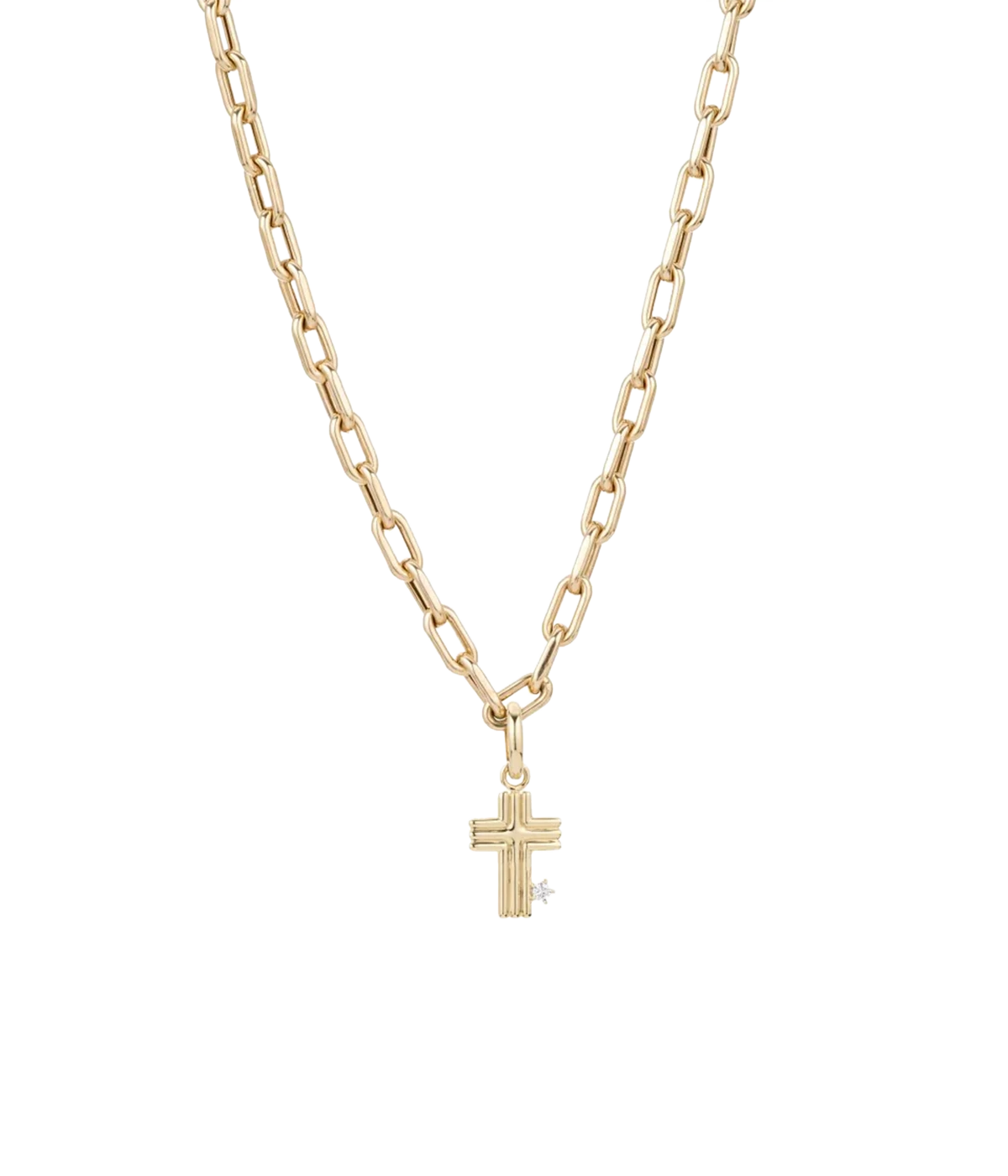Groovy Cross Hinged Charm Y14 Fine Jewellery in 14k Yellow Gold
