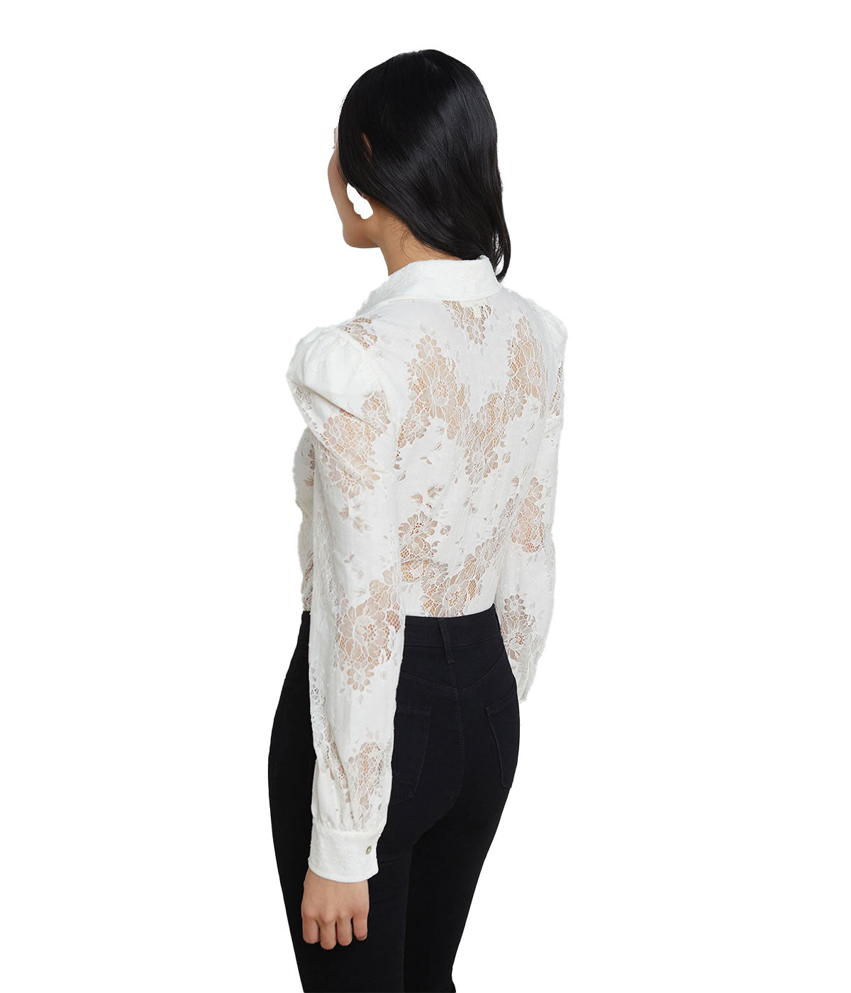Jenica Lace Blouse in Ivory
