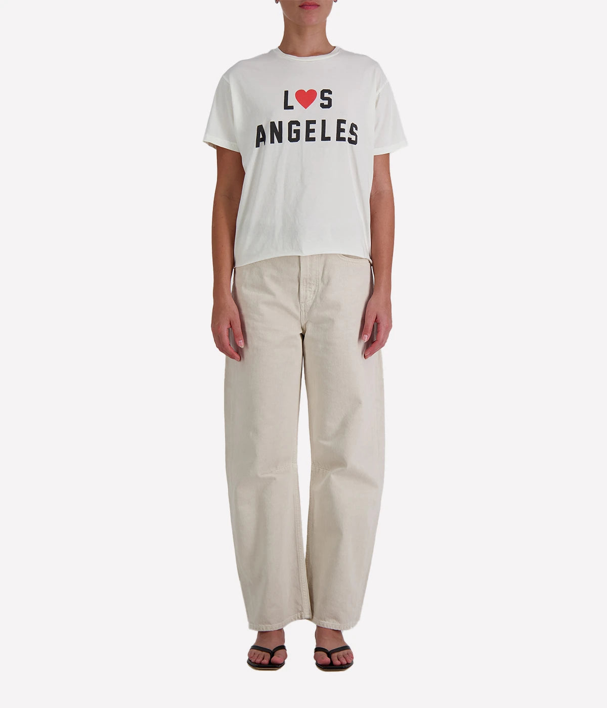 Los Angeles Tee in Antique White