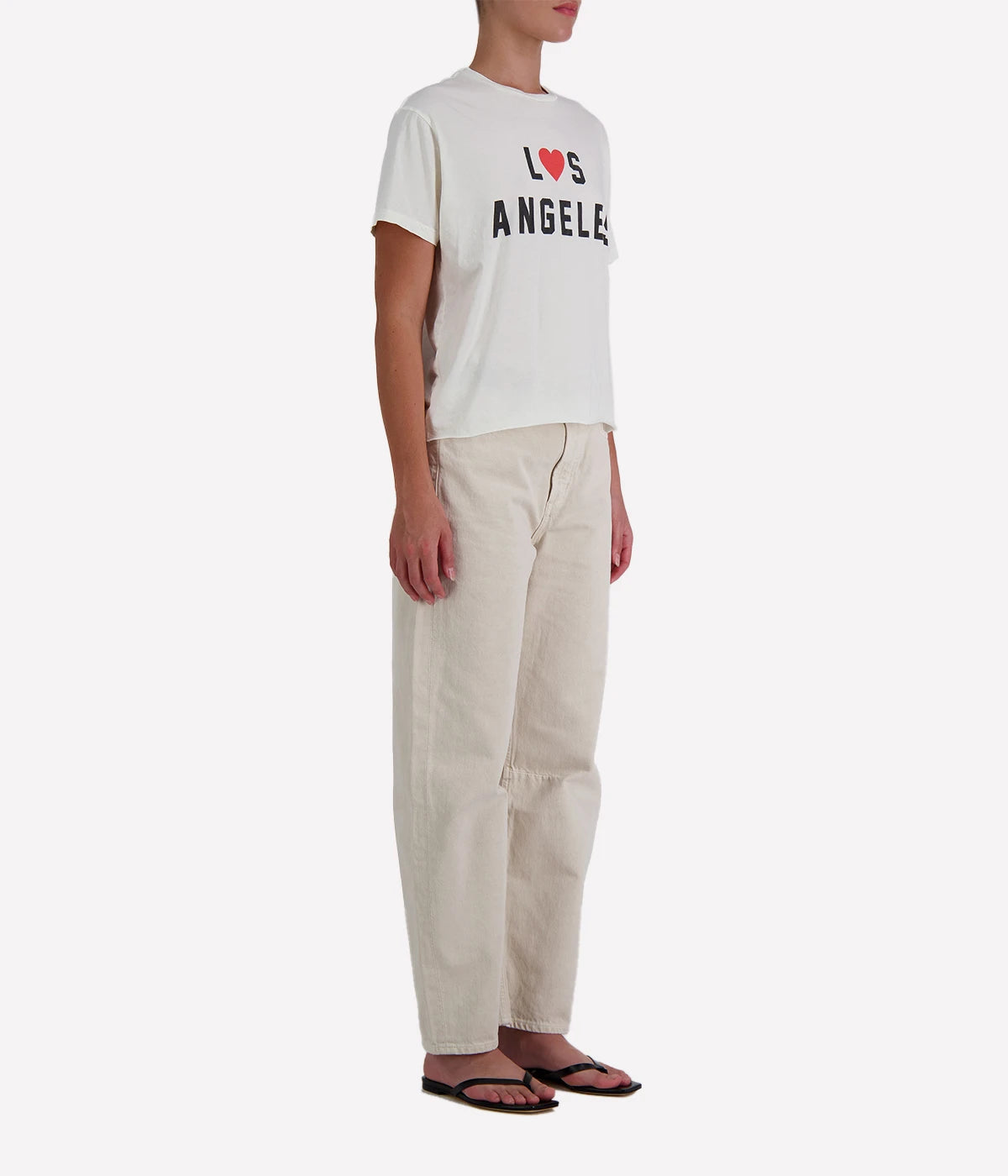 Los Angeles Tee in Antique White