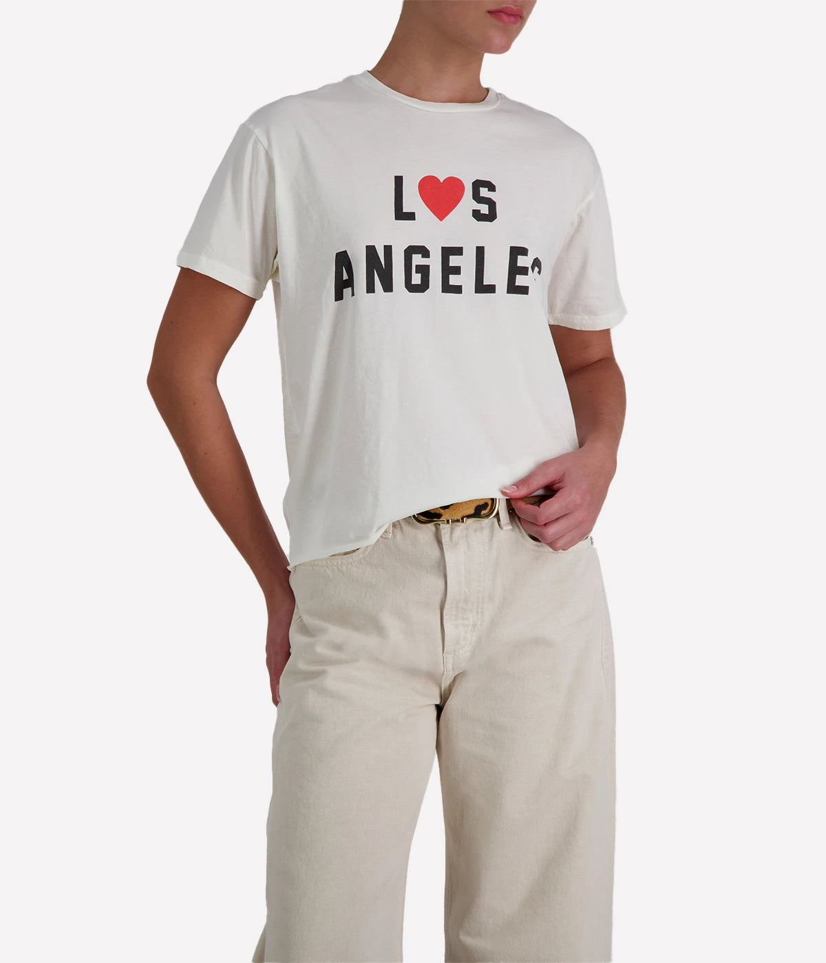 Los Angeles Tee in Antique White