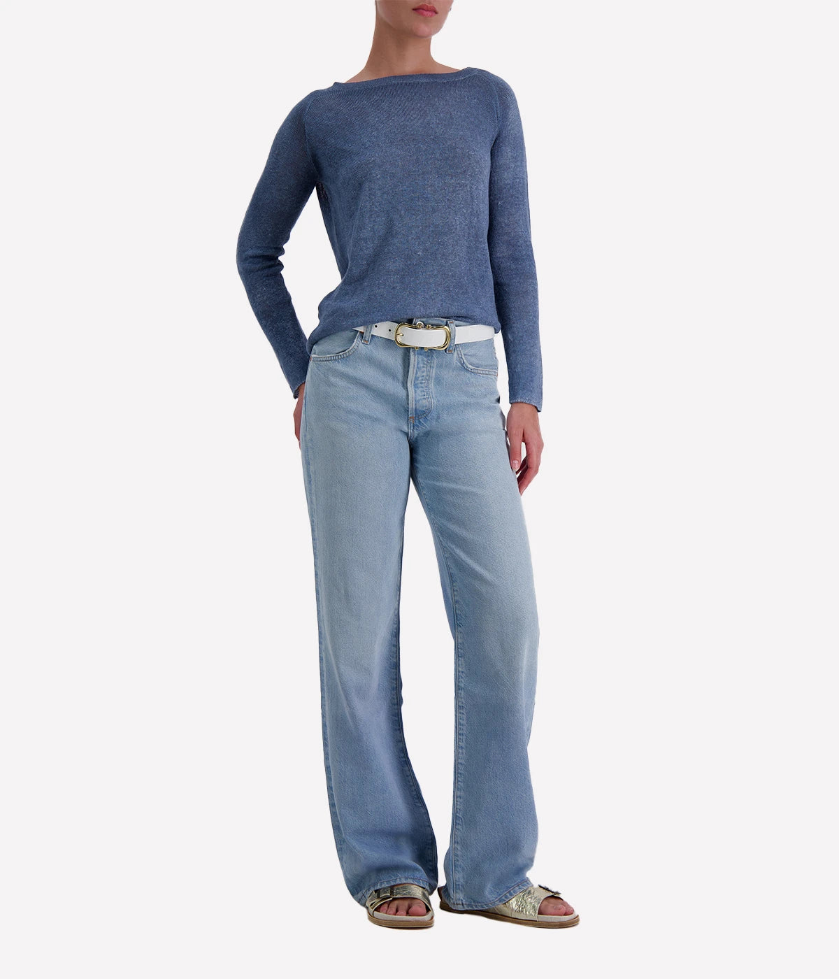 Maglia Pullover in Titanium