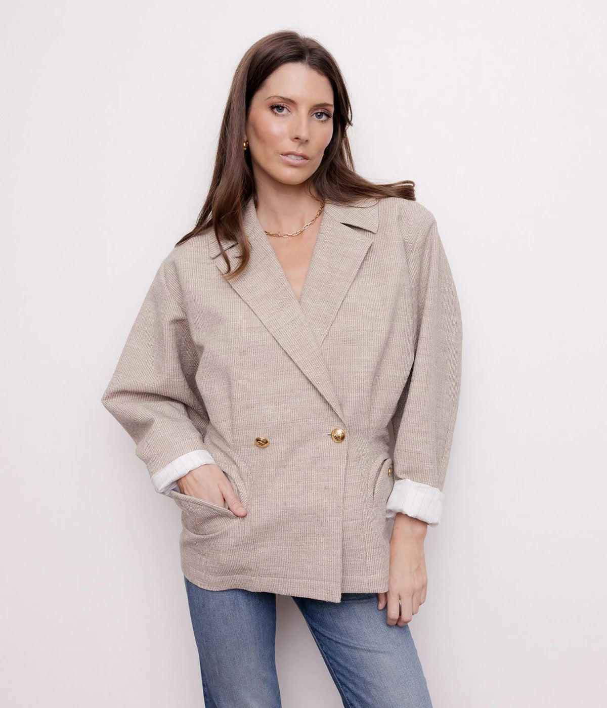 Marisa Ares Blazer in SAND