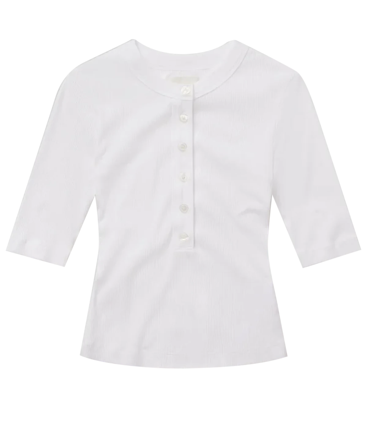 White blouse with a collar on a white background