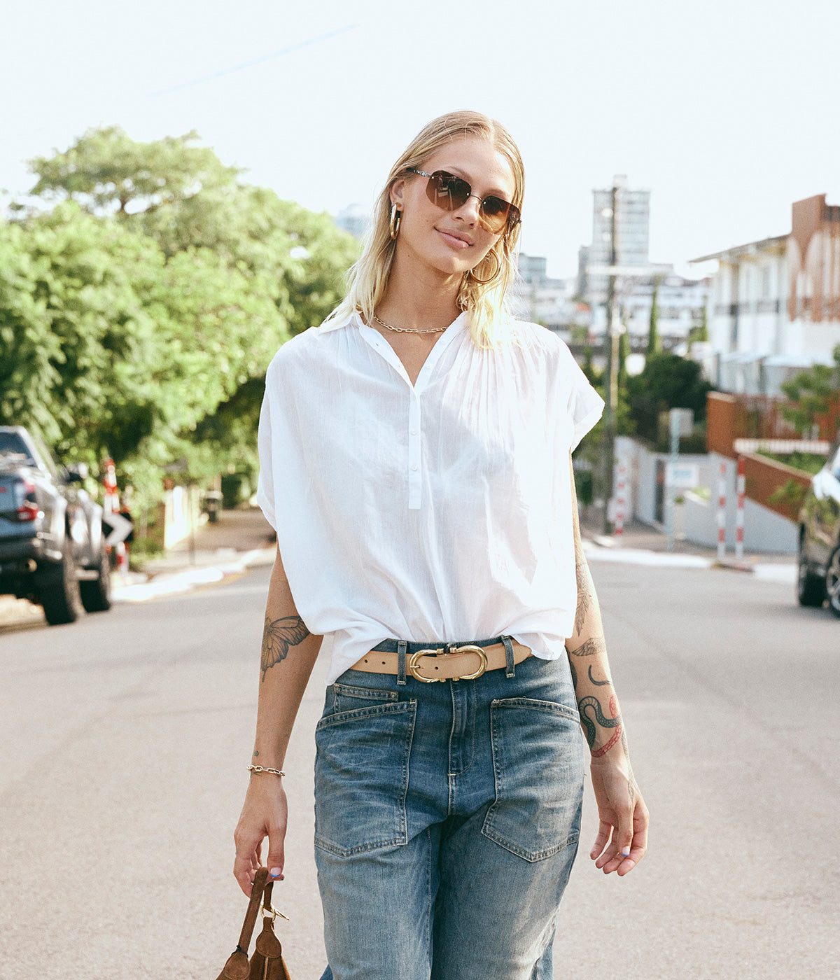 Normandy Blouse in Ivory