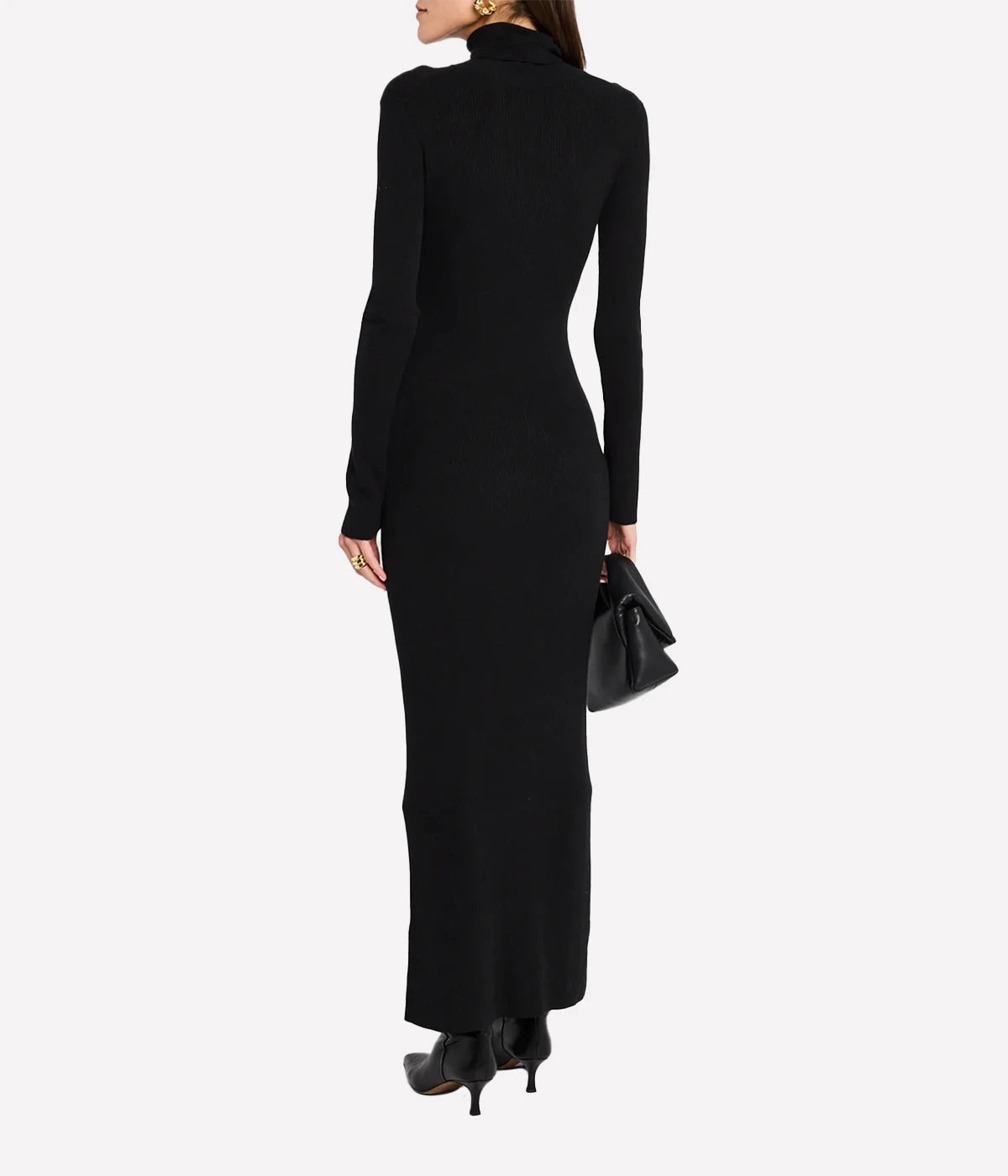 *FINAL SALE* Silk Sweater Dress in Black