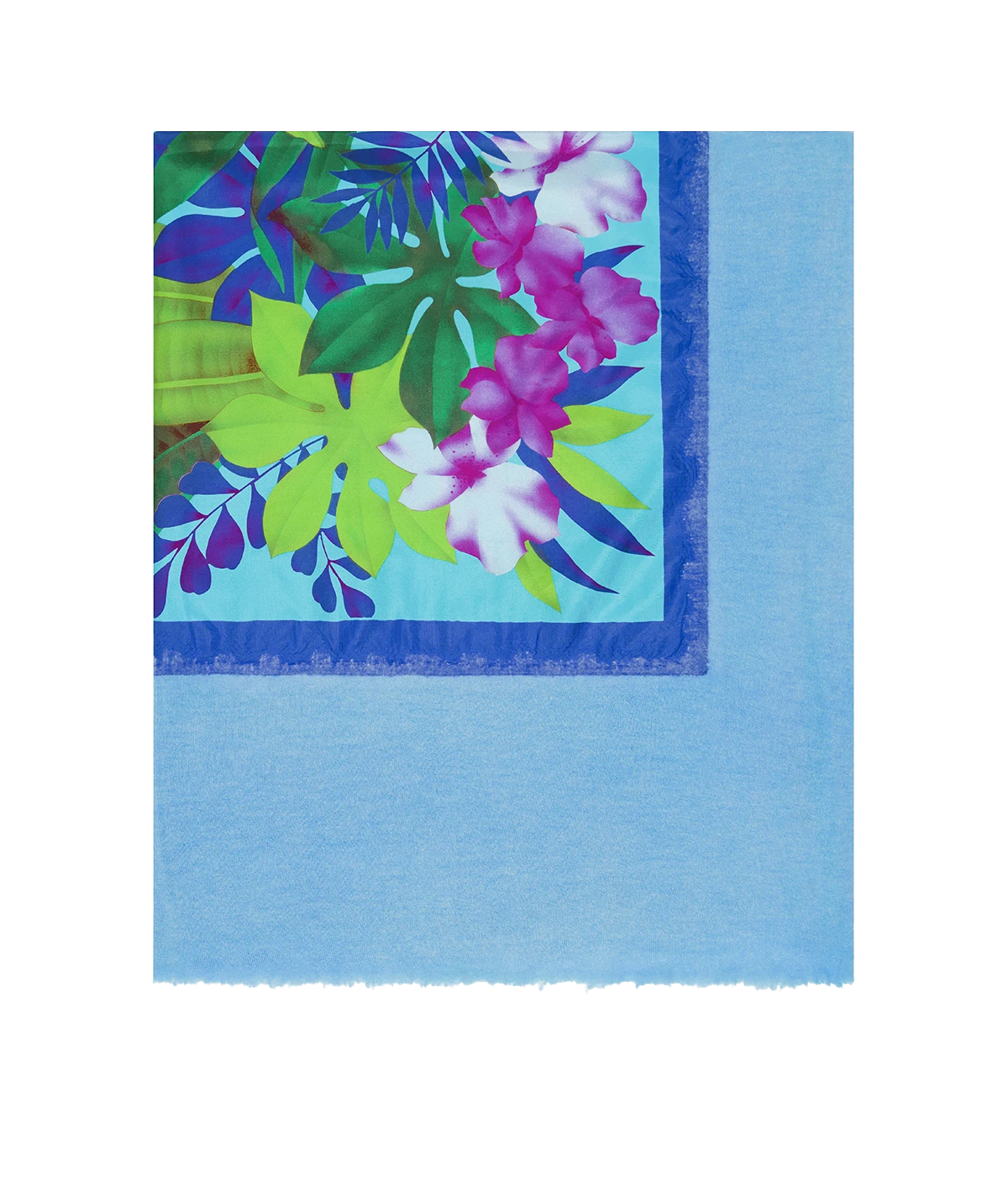 One Of A Kind Foulard Scarf In Aqua