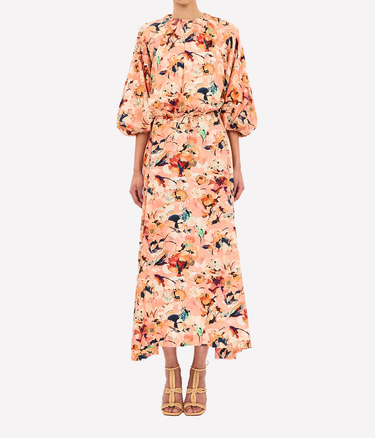 Lucie Bubble Sleeve Top In Camellia