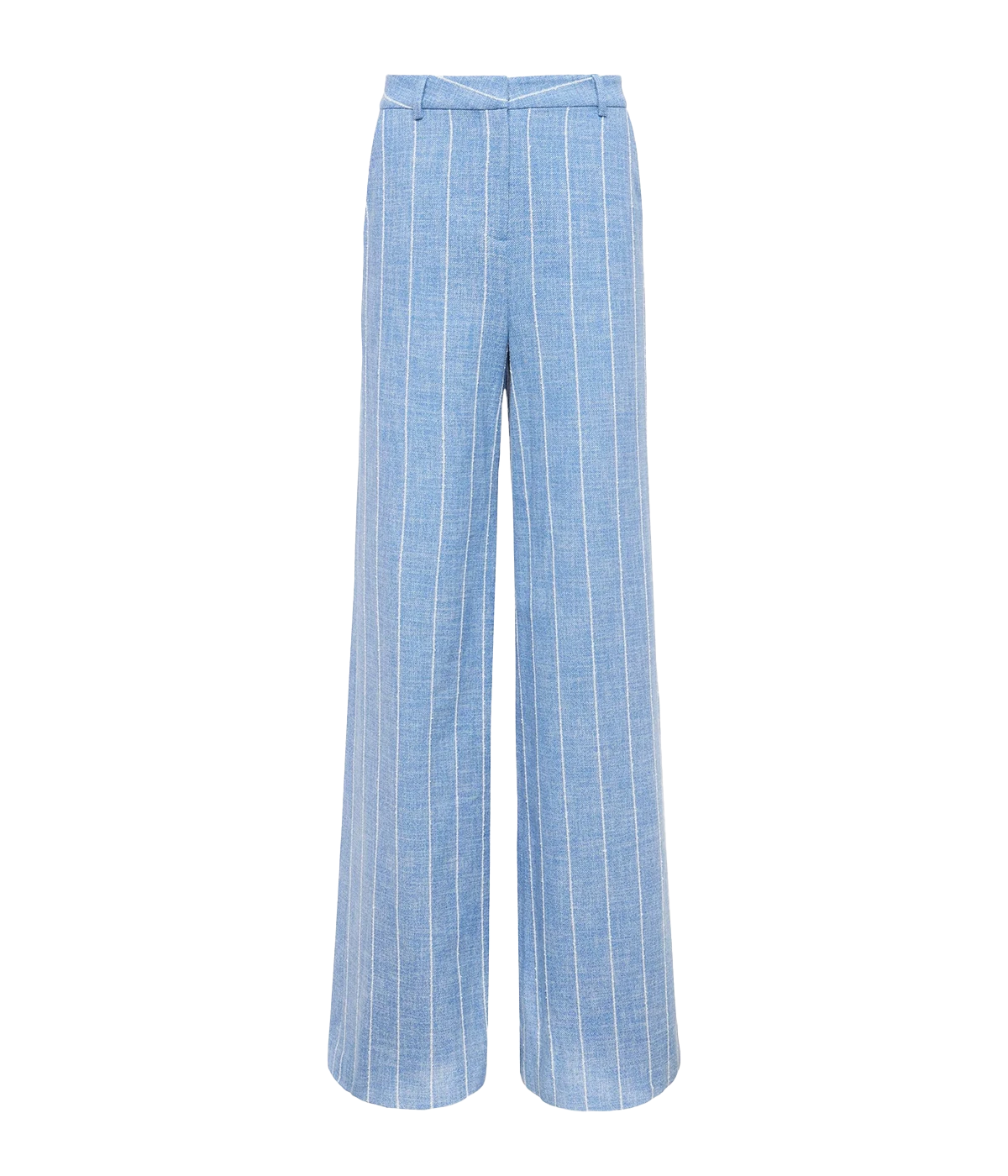 Pilar Wide Leg Pant in Sky Blue White