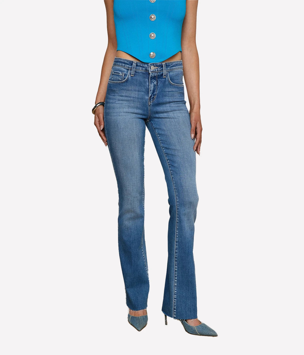 Ruth H/R Straight Jean in Privada