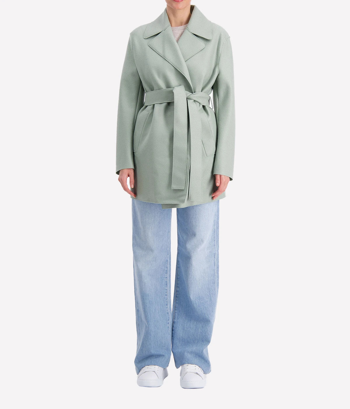 *FINAL SALE* Short Trench in Sage Green