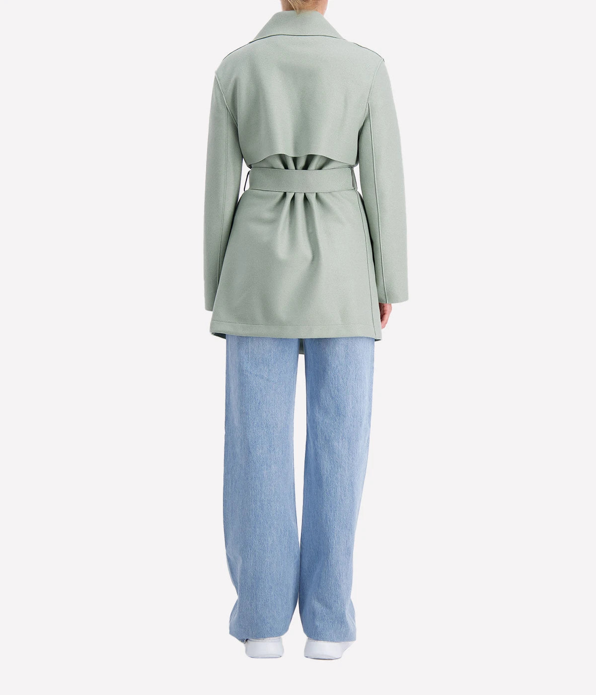 *FINAL SALE* Short Trench in Sage Green