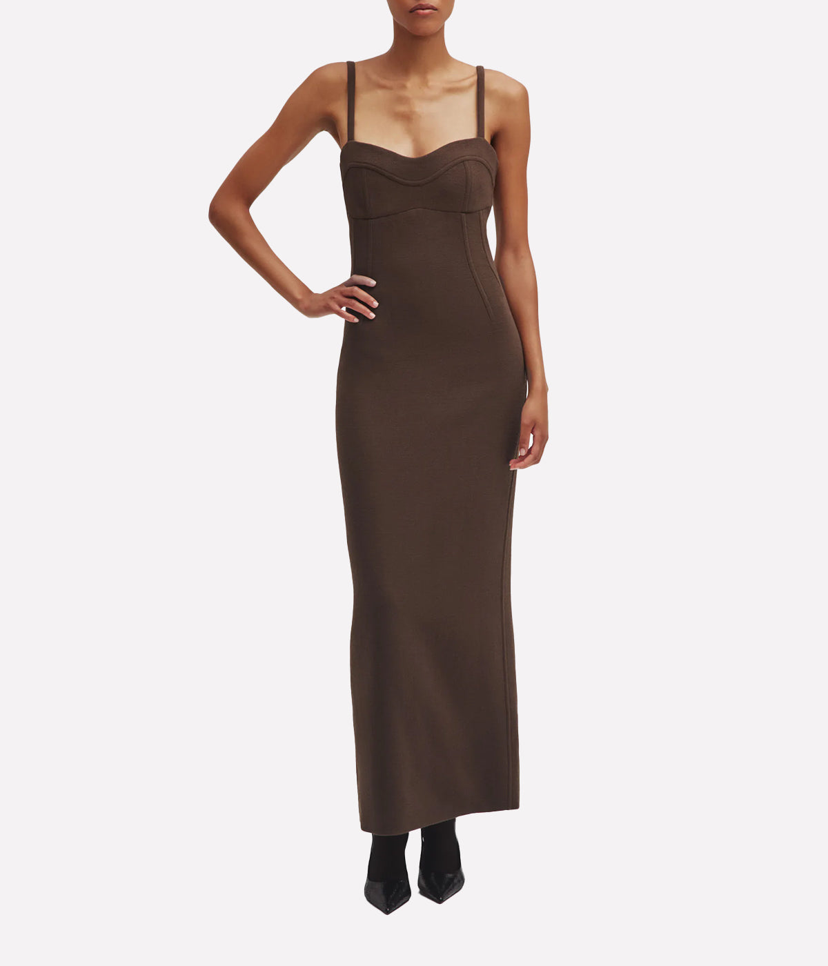 Resolute Guppy Dress in Chocolate